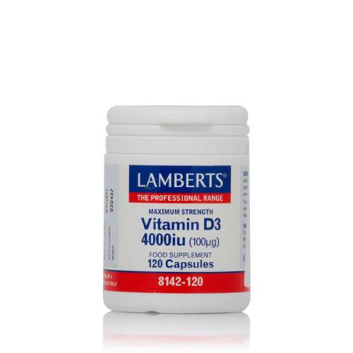 Lamberts D3 120 Capsules 4000iu